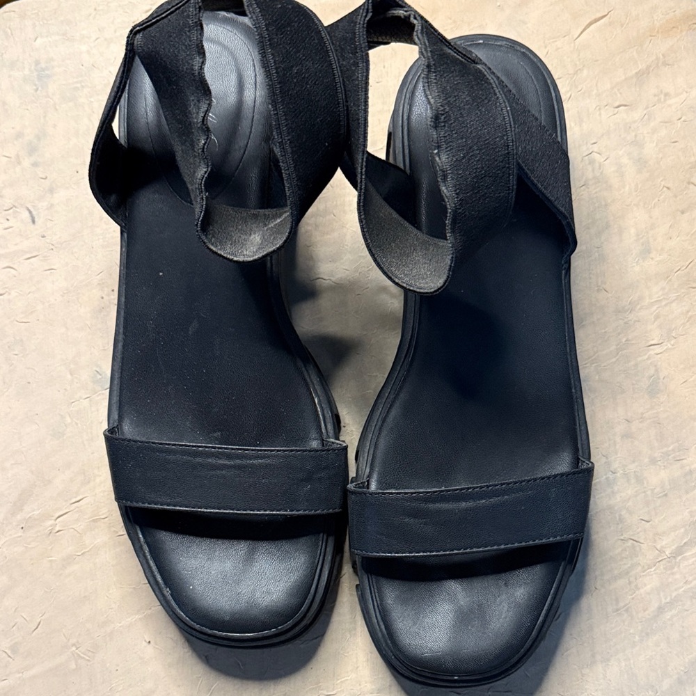 Rugged Black Women's Sandals